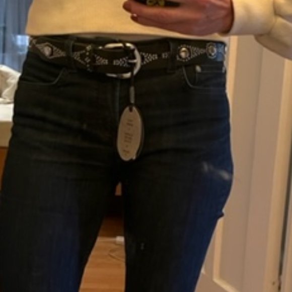 Handmade black leather belt from Germany - Picture 2 of 2